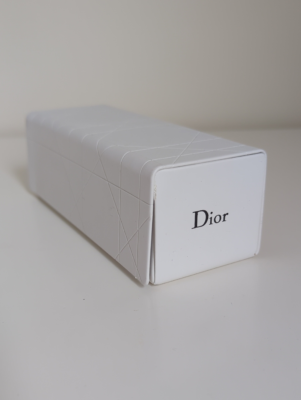 New Dior White Quilted Eyeglass Sunglass Case